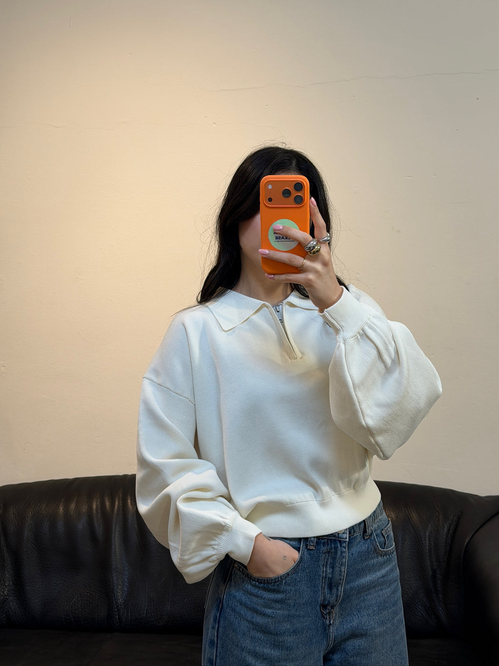Polo Zip Pullover (Soft)