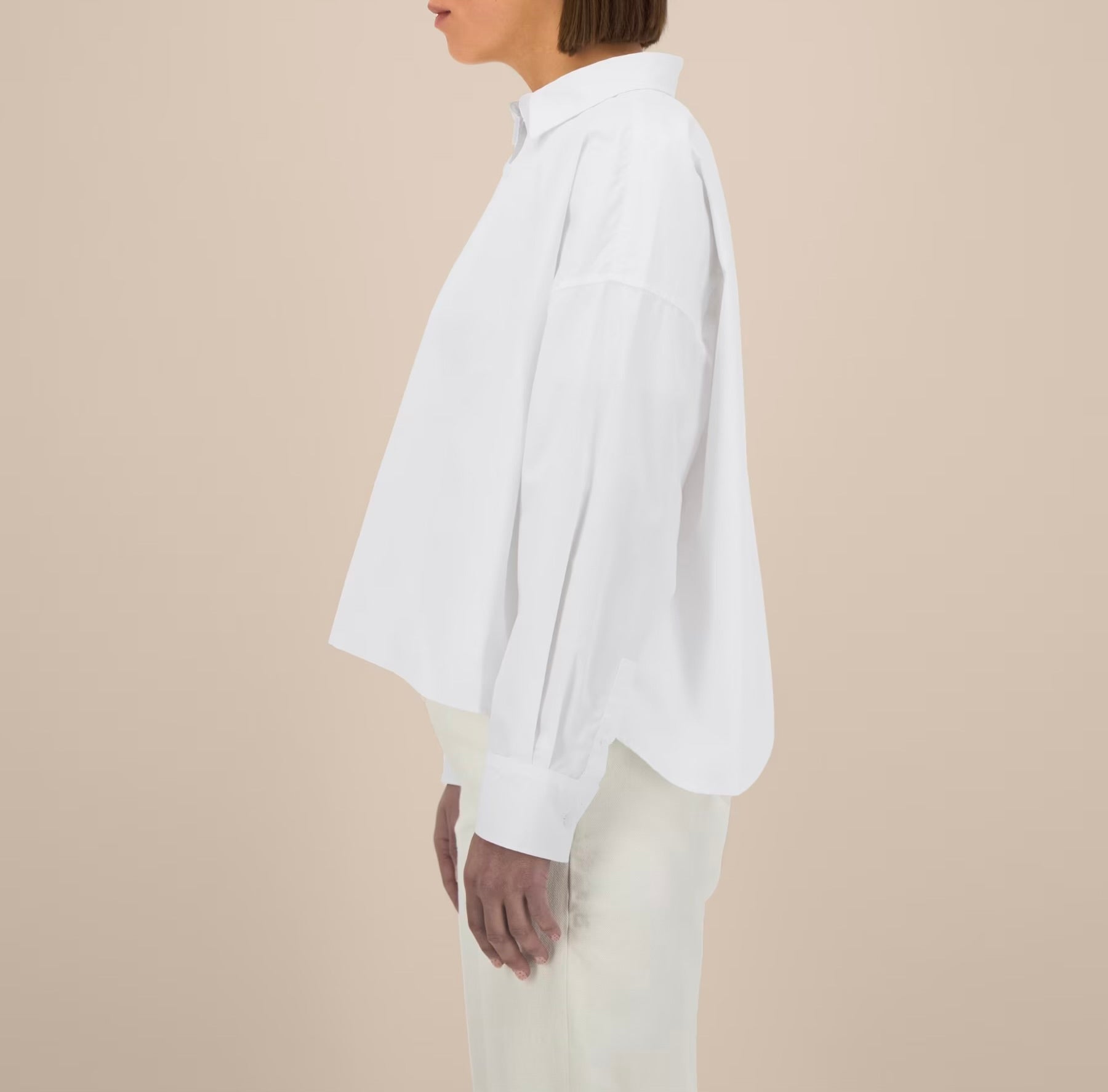 Kurze Bluse in Oversize